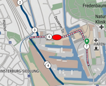 Anpassung der Radstrecke – Alternative Streckenführung steht fest