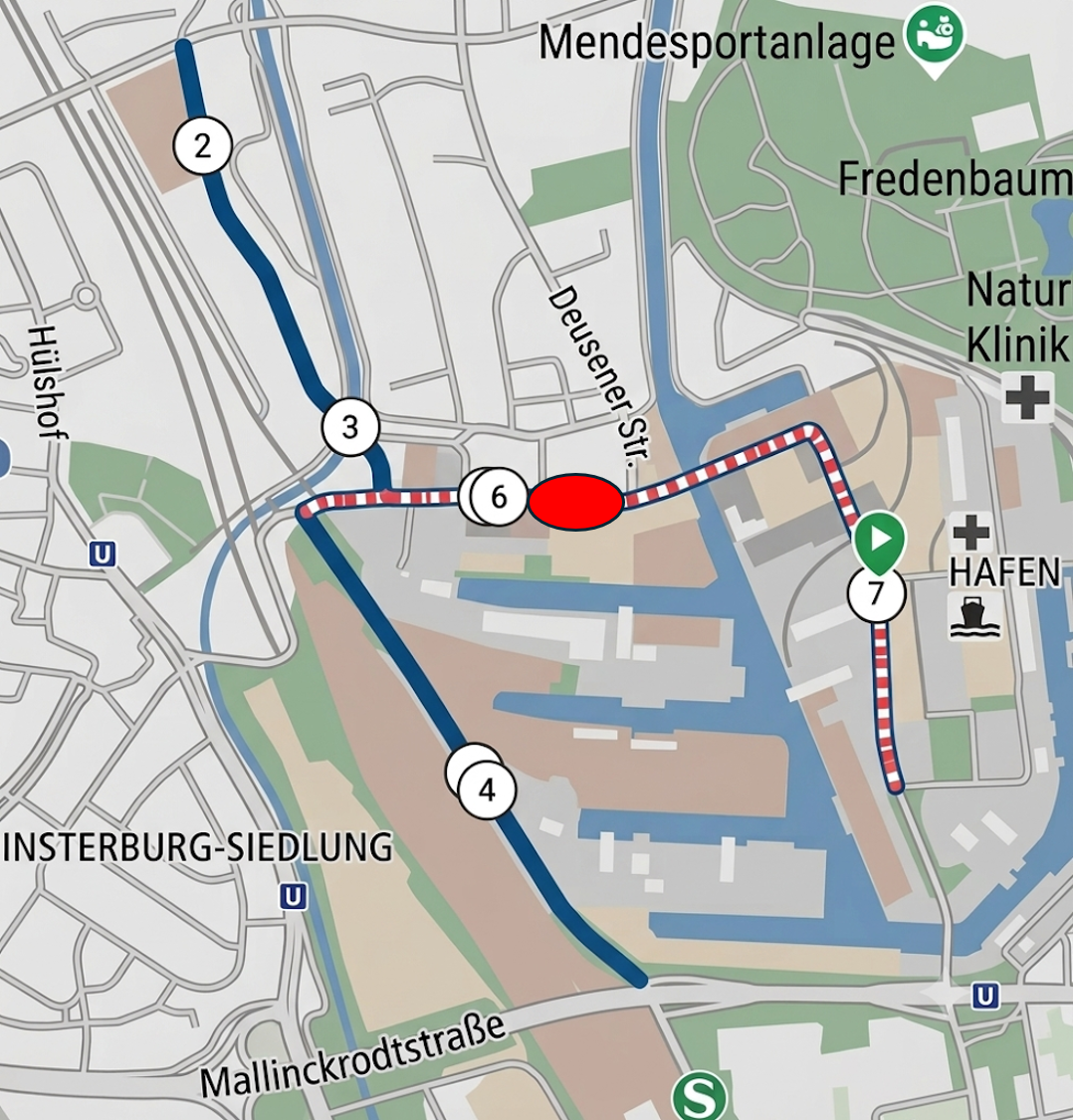 Anpassung der Radstrecke – Alternative Streckenführung steht fest